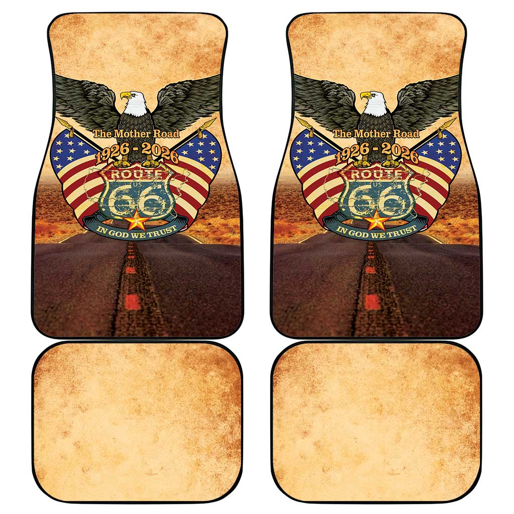 Route 66 Highway United States Car Mats Mother Road Happy 100th Anniversary Proud - Wonder Print Shop