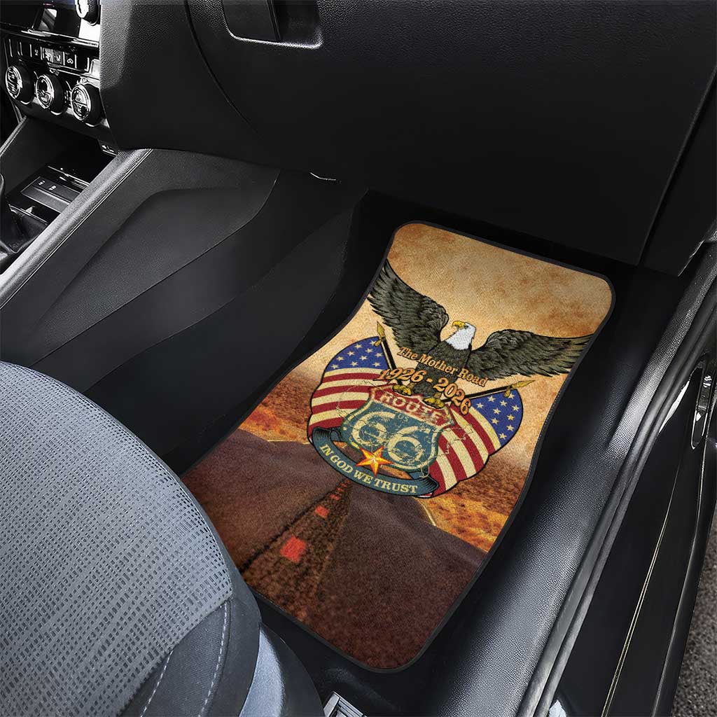 Route 66 Highway United States Car Mats Mother Road Happy 100th Anniversary Proud - Wonder Print Shop