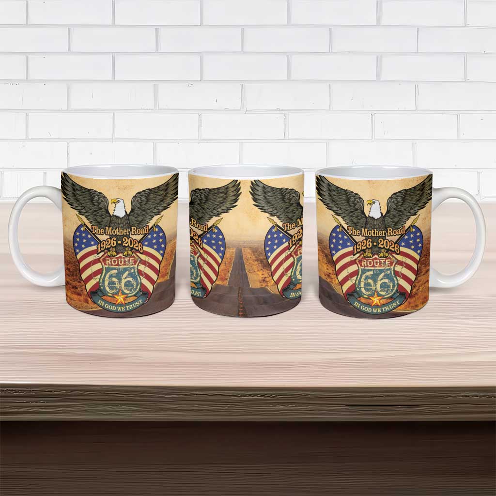 Route 66 Highway United States Ceramic Mug Mother Road Happy 100th Anniversary Proud - Wonder Print Shop