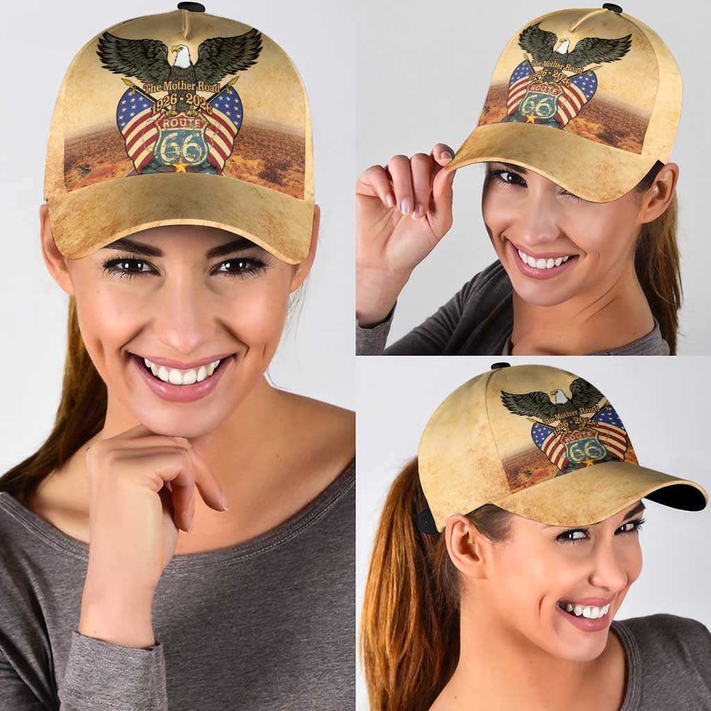 Route 66 Highway United States Classic Cap Mother Road Happy 100th Anniversary Proud - Wonder Print Shop