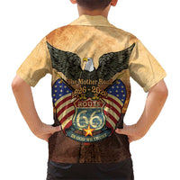 Route 66 Highway United States Family Matching Puletasi and Hawaiian Shirt Mother Road Happy 100th Anniversary Proud - Wonder Print Shop