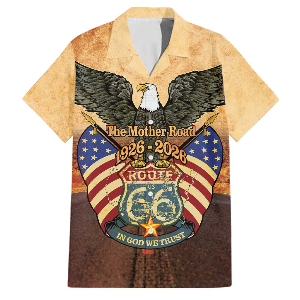 Route 66 Highway United States Family Matching Puletasi and Hawaiian Shirt Mother Road Happy 100th Anniversary Proud - Wonder Print Shop