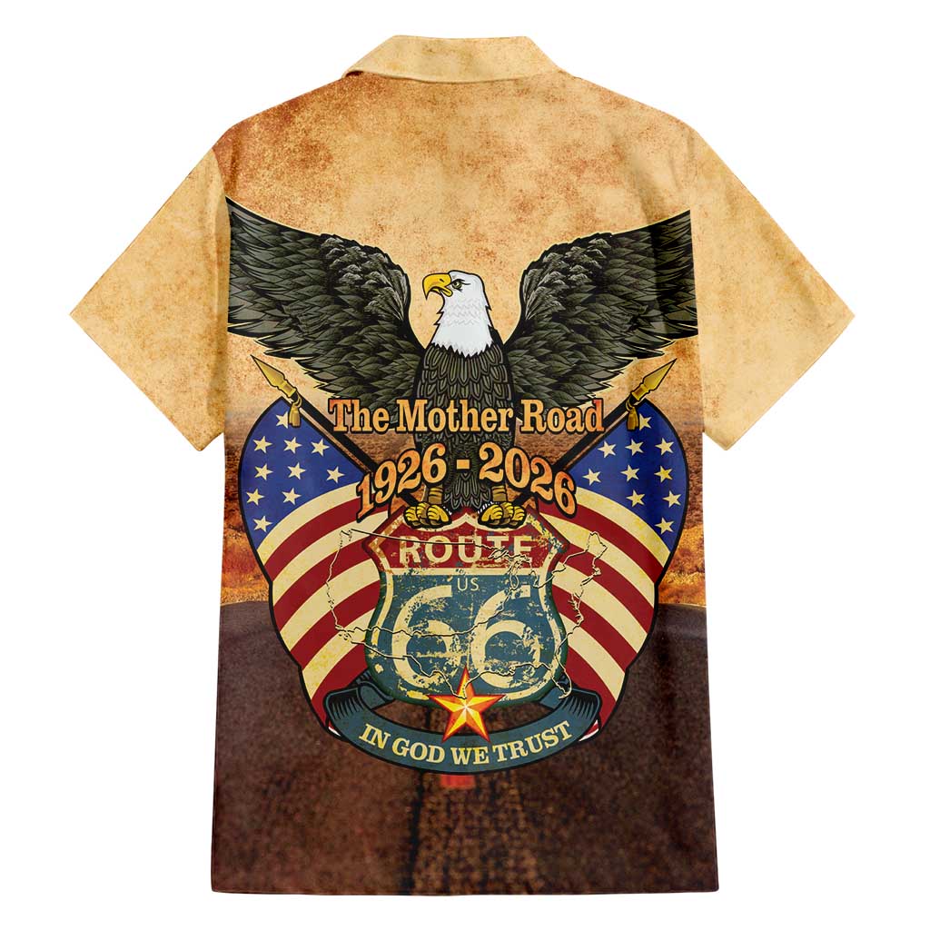 Route 66 Highway United States Family Matching Puletasi and Hawaiian Shirt Mother Road Happy 100th Anniversary Proud - Wonder Print Shop