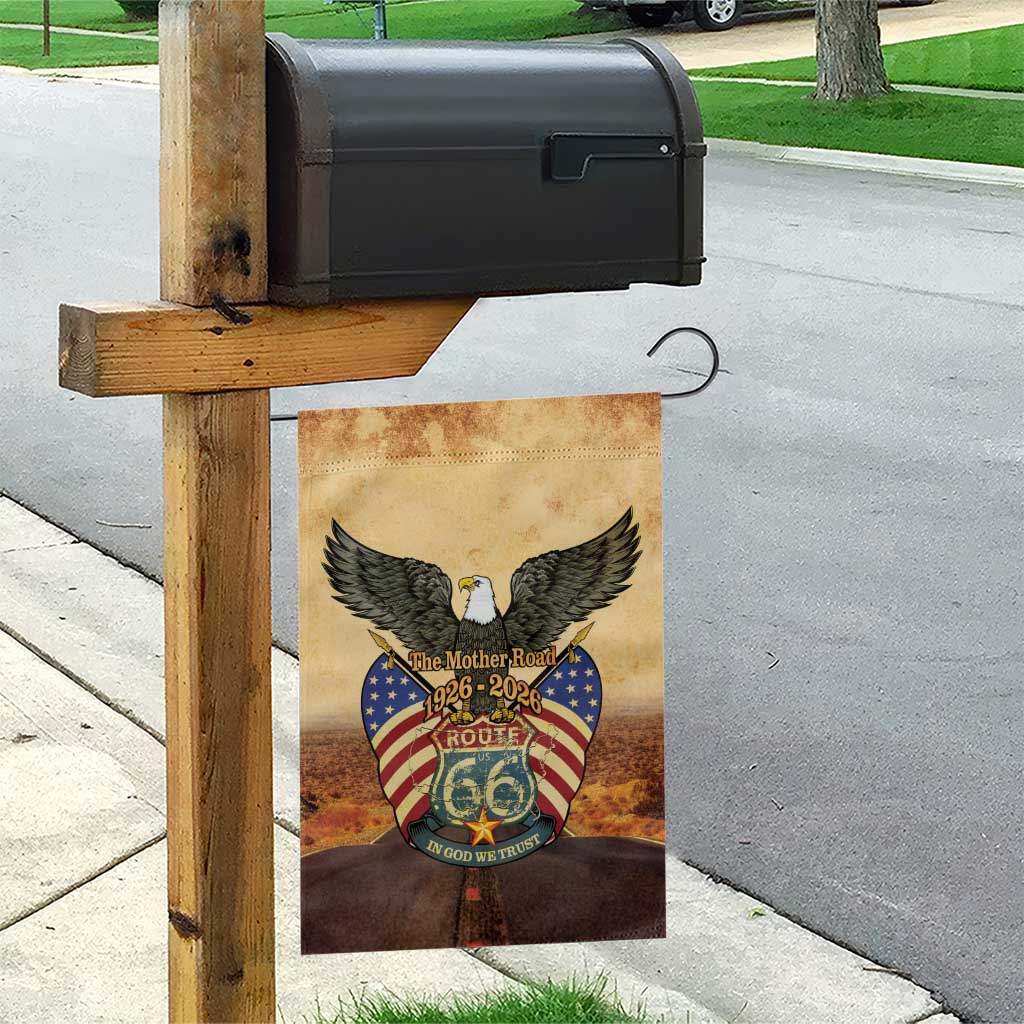 Route 66 Highway United States Garden Flag Mother Road Happy 100th Anniversary Proud - Wonder Print Shop