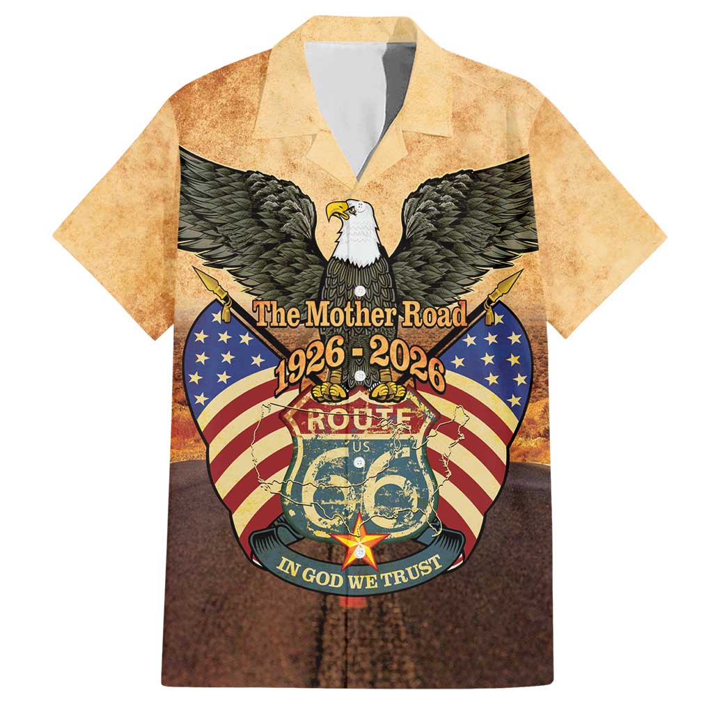 Route 66 Highway United States Hawaiian Shirt Mother Road Happy 100th Anniversary Proud - Wonder Print Shop
