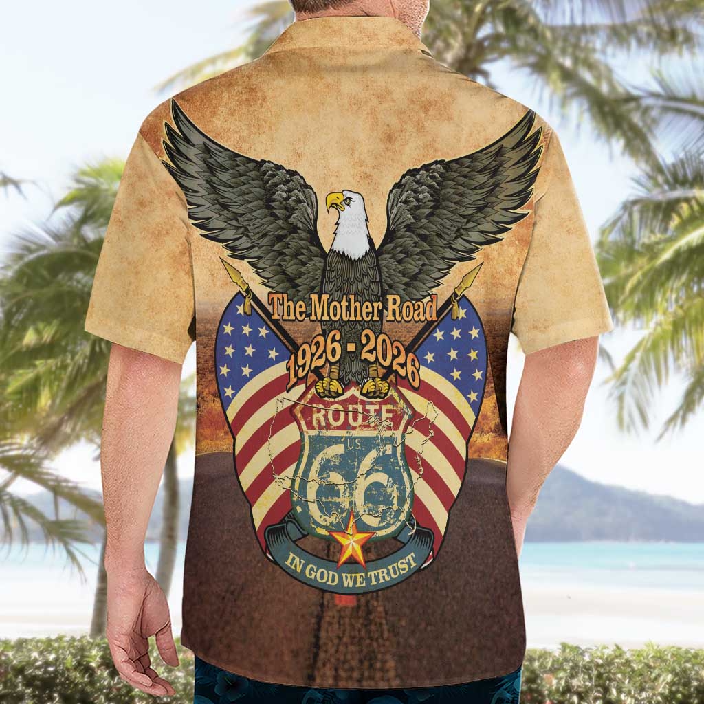 Route 66 Highway United States Hawaiian Shirt Mother Road Happy 100th Anniversary Proud - Wonder Print Shop