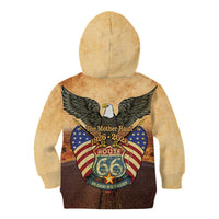 Route 66 Highway United States Kid Hoodie Mother Road Happy 100th Anniversary Proud - Wonder Print Shop
