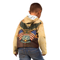 Route 66 Highway United States Kid Hoodie Mother Road Happy 100th Anniversary Proud - Wonder Print Shop