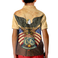 Route 66 Highway United States Kid Polo Shirt Mother Road Happy 100th Anniversary Proud - Wonder Print Shop
