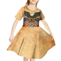 Route 66 Highway United States Kid Short Sleeve Dress Mother Road Happy 100th Anniversary Proud - Wonder Print Shop