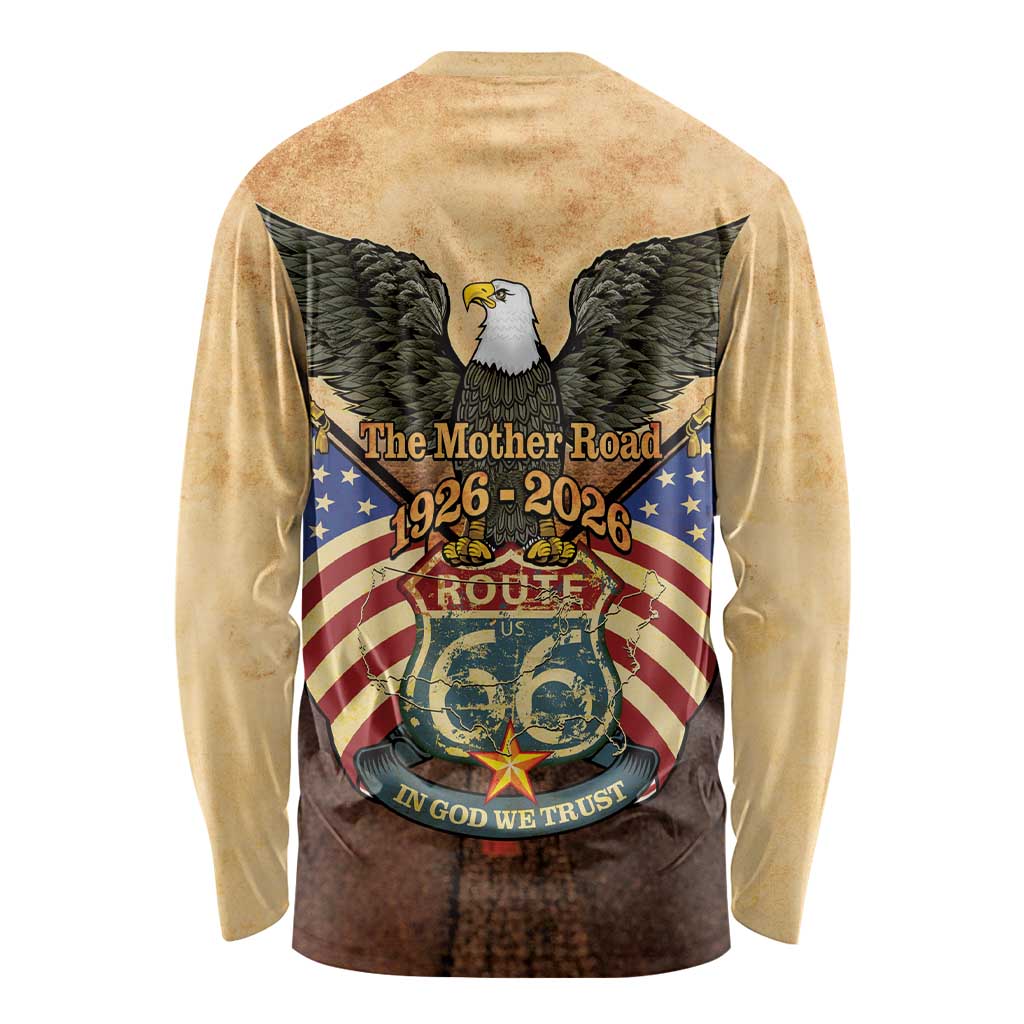 Route 66 Highway United States Long Sleeve Shirt Mother Road Happy 100th Anniversary Proud - Wonder Print Shop