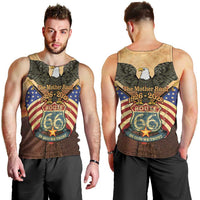 Route 66 Highway United States Men Tank Top Mother Road Happy 100th Anniversary Proud - Wonder Print Shop