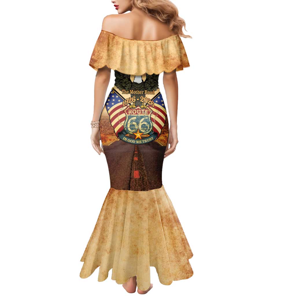 Route 66 Highway United States Mermaid Dress Mother Road Happy 100th Anniversary Proud - Wonder Print Shop