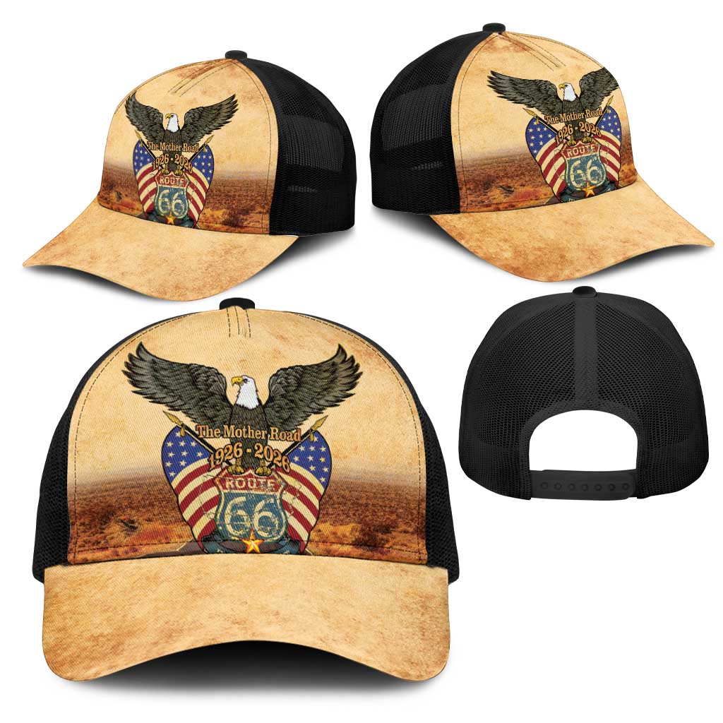 Route 66 Highway United States Mesh Trucker Cap Mother Road Happy 100th Anniversary Proud - Wonder Print Shop