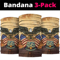 Route 66 Highway United States Neck Gaiter Mother Road Happy 100th Anniversary Proud - Wonder Print Shop