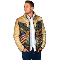 Route 66 Highway United States Padded Jacket Mother Road Happy 100th Anniversary Proud - Wonder Print Shop