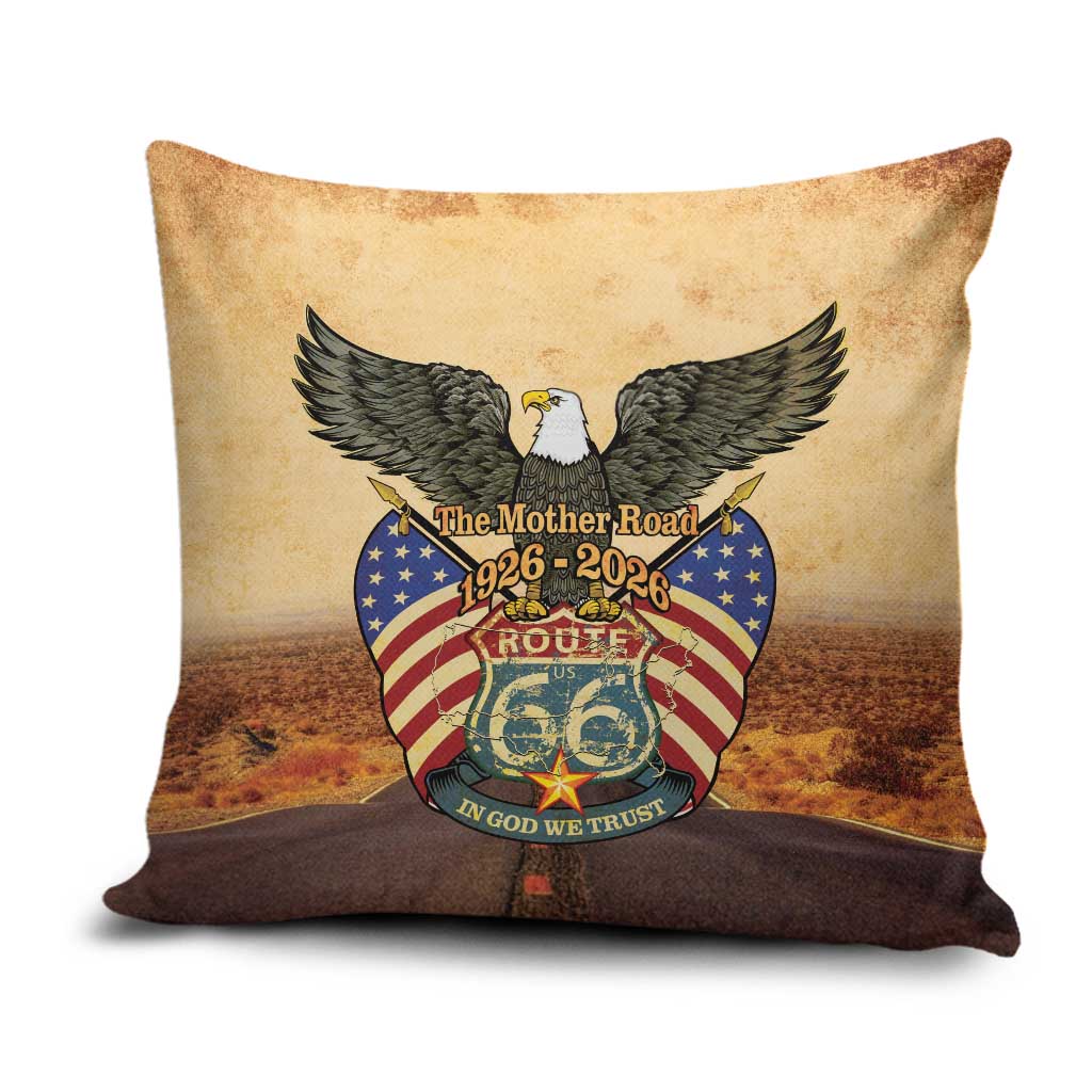 Route 66 Highway United States Pillow Cover Mother Road Happy 100th Anniversary Proud - Wonder Print Shop