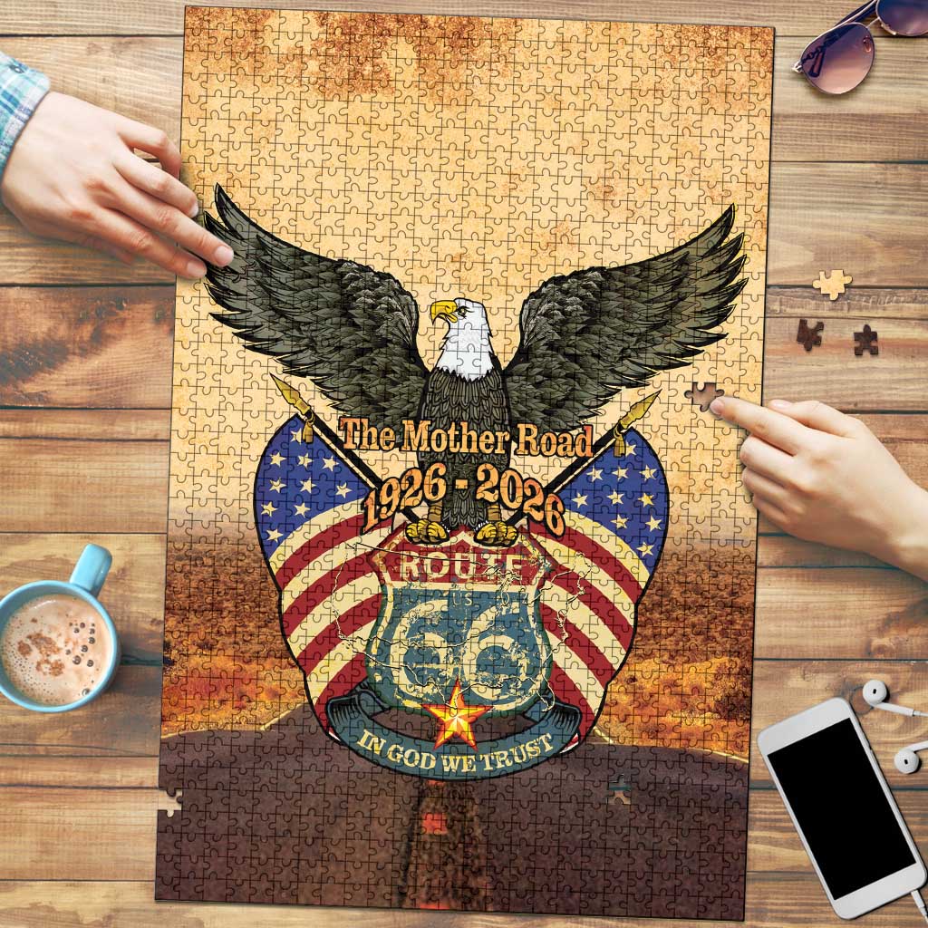 Route 66 Highway United States Puzzle Mother Road Happy 100th Anniversary Proud - Wonder Print Shop