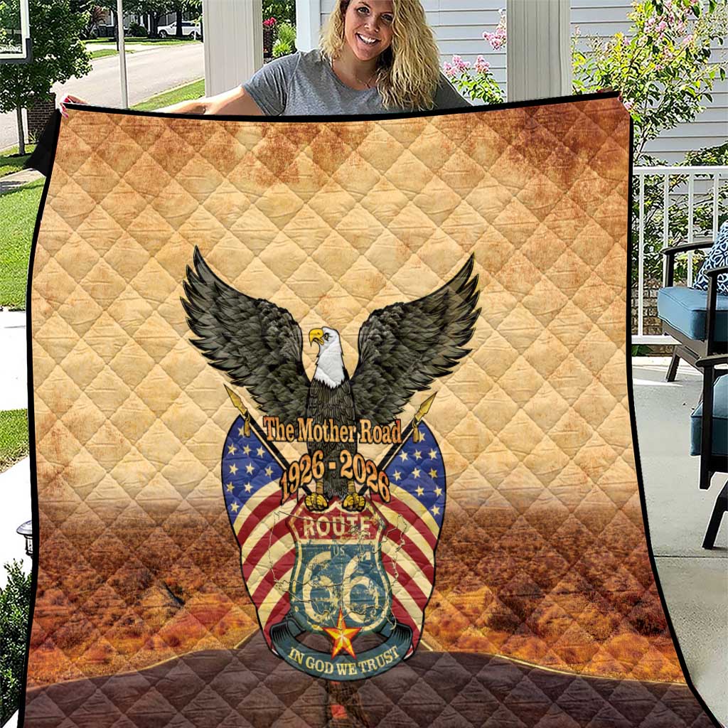 Route 66 Highway United States Quilt Mother Road Happy 100th Anniversary Proud - Wonder Print Shop