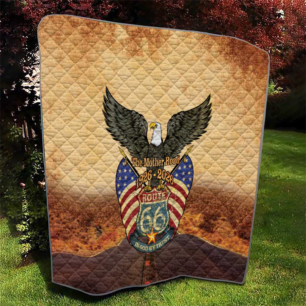 Route 66 Highway United States Quilt Mother Road Happy 100th Anniversary Proud - Wonder Print Shop