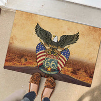 Route 66 Highway United States Rubber Doormat Mother Road Happy 100th Anniversary Proud - Wonder Print Shop