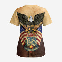Route 66 Highway United States Scrub Top Mother Road Happy 100th Anniversary Proud - Wonder Print Shop