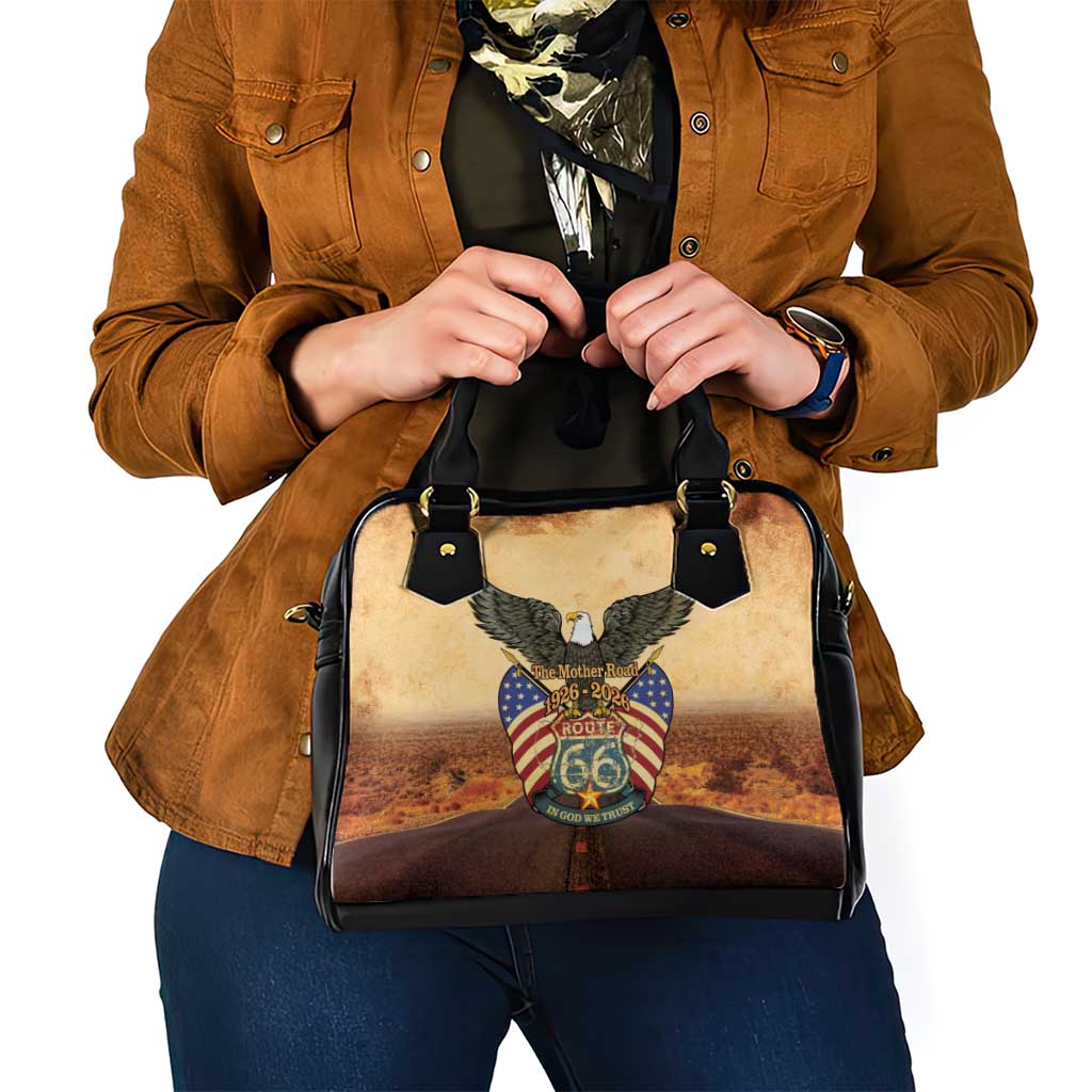 Route 66 Highway United States Shoulder Handbag Mother Road Happy 100th Anniversary Proud - Wonder Print Shop