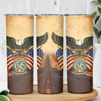 Route 66 Highway United States Skinny Tumbler Mother Road Happy 100th Anniversary Proud - Wonder Print Shop