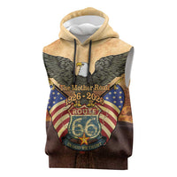 Route 66 Highway United States Sleeveless Hoodie Mother Road Happy 100th Anniversary Proud - Wonder Print Shop
