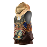 Route 66 Highway United States Sleeveless Hoodie Mother Road Happy 100th Anniversary Proud - Wonder Print Shop