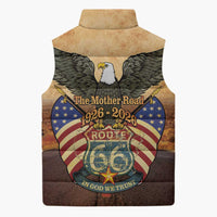 Route 66 Highway United States Sleeveless Puffer Jacket Mother Road Happy 100th Anniversary Proud - Wonder Print Shop