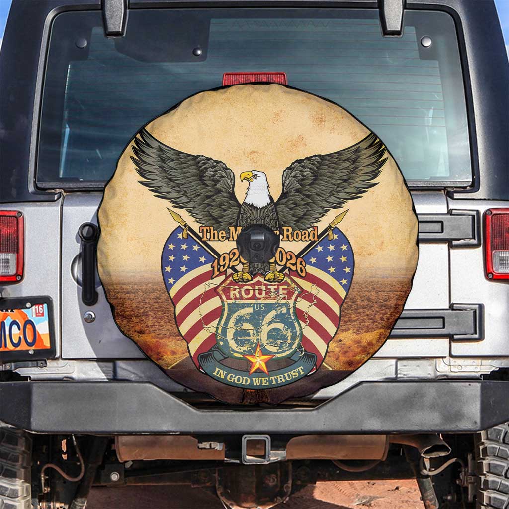Route 66 Highway United States Spare Tire Cover Mother Road Happy 100th Anniversary Proud - Wonder Print Shop