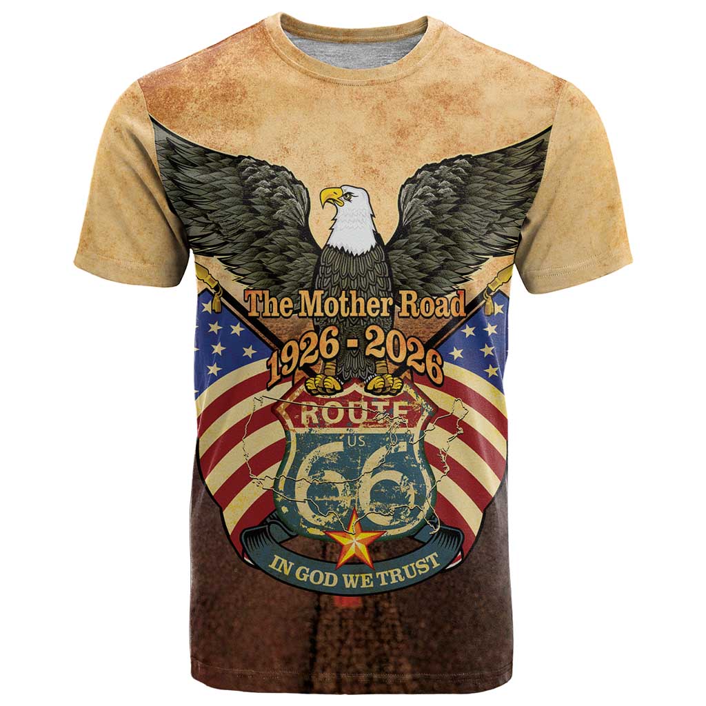Route 66 Highway United States T Shirt Mother Road Happy 100th Anniversary Proud - Wonder Print Shop