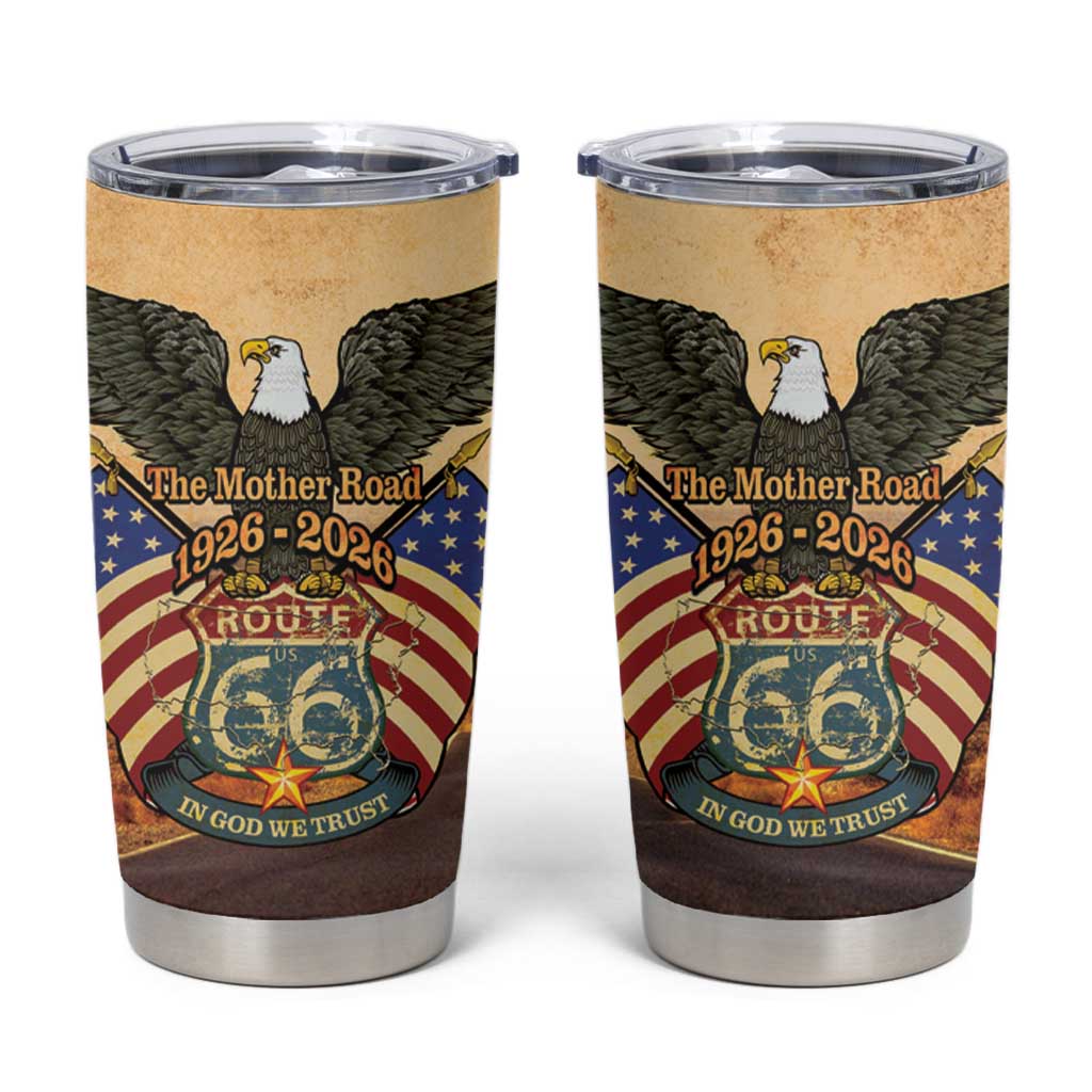 Route 66 Highway United States Tumbler Cup Mother Road Happy 100th Anniversary Proud - Wonder Print Shop