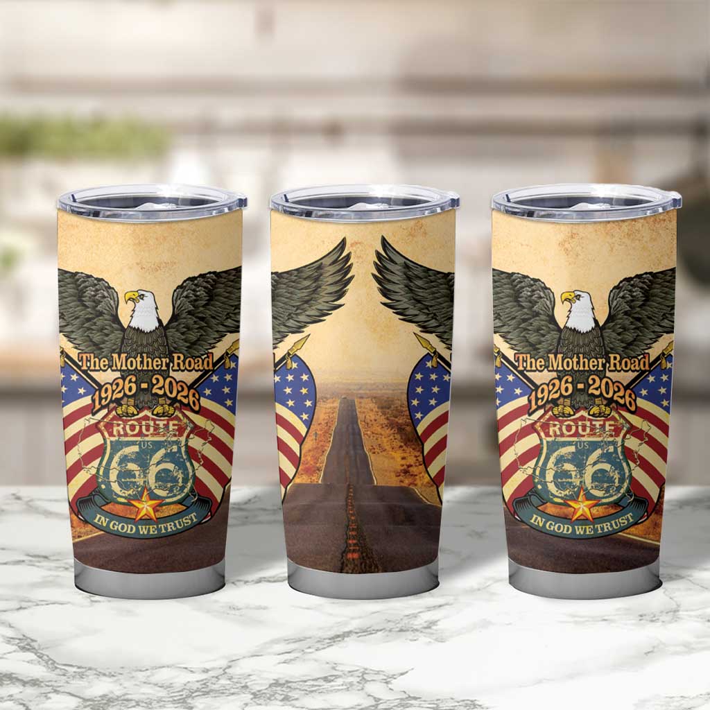 Route 66 Highway United States Tumbler Cup Mother Road Happy 100th Anniversary Proud - Wonder Print Shop