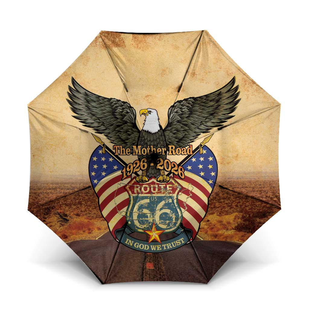 Route 66 Highway United States Umbrella Mother Road Happy 100th Anniversary Proud - Wonder Print Shop