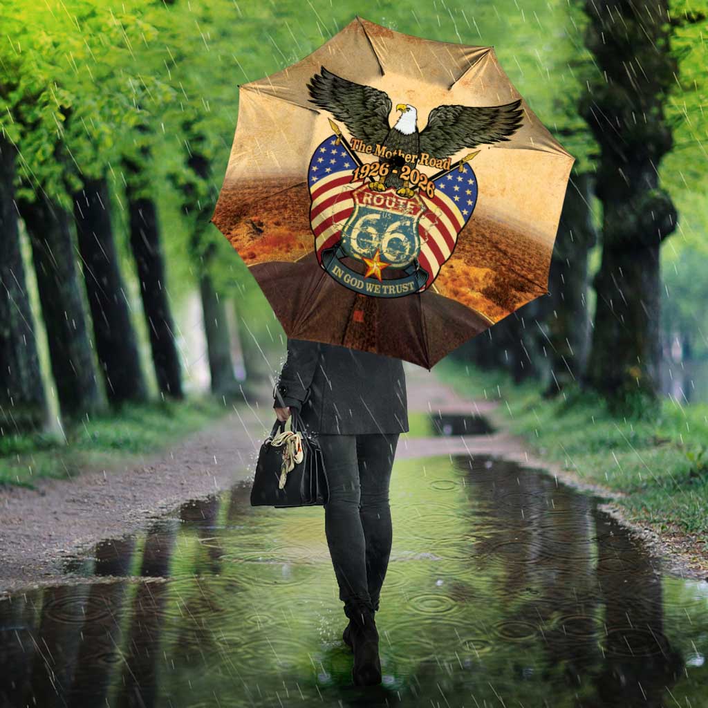 Route 66 Highway United States Umbrella Mother Road Happy 100th Anniversary Proud - Wonder Print Shop