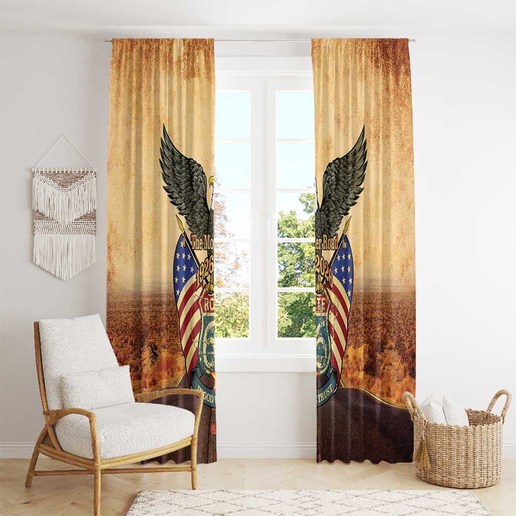 Route 66 Highway United States Window Curtain Mother Road Happy 100th Anniversary Proud - Wonder Print Shop