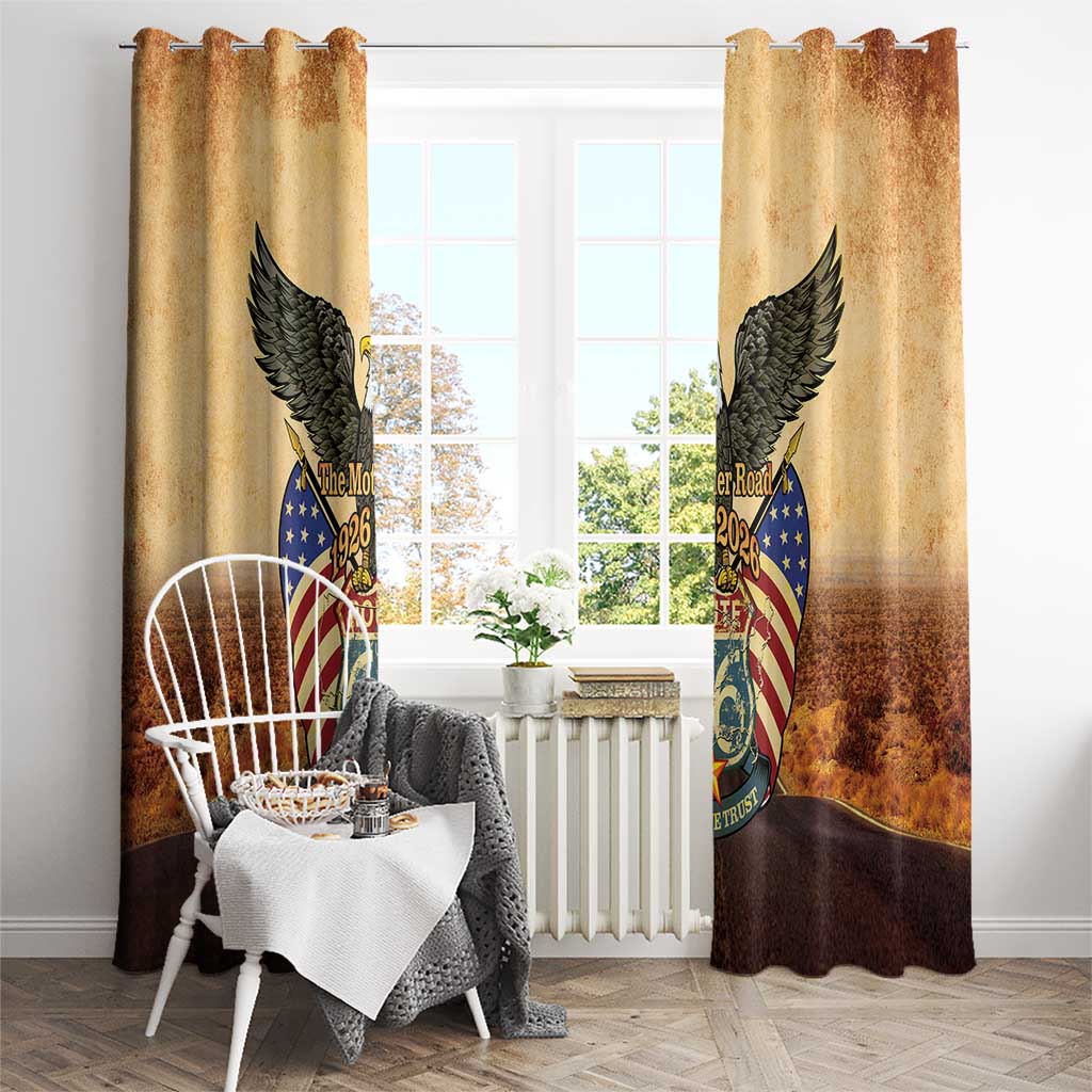 Route 66 Highway United States Window Curtain Mother Road Happy 100th Anniversary Proud - Wonder Print Shop
