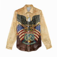 Route 66 Highway United States Women Casual Shirt Mother Road Happy 100th Anniversary Proud - Wonder Print Shop