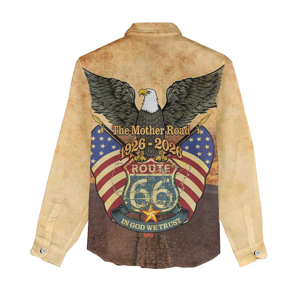 Route 66 Highway United States Women Casual Shirt Mother Road Happy 100th Anniversary Proud - Wonder Print Shop