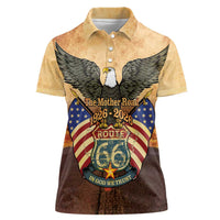 Route 66 Highway United States Women Polo Shirt Mother Road Happy 100th Anniversary Proud - Wonder Print Shop