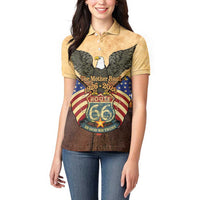 Route 66 Highway United States Women Polo Shirt Mother Road Happy 100th Anniversary Proud - Wonder Print Shop