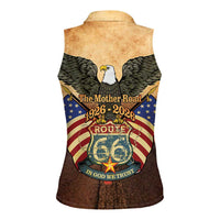 Route 66 Highway United States Women Sleeveless Polo Shirt Mother Road Happy 100th Anniversary Proud - Wonder Print Shop