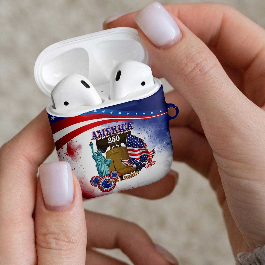 United States 4th Of July AirPods Case 250th Anniversary Liberty Bell - Wonder Print Shop