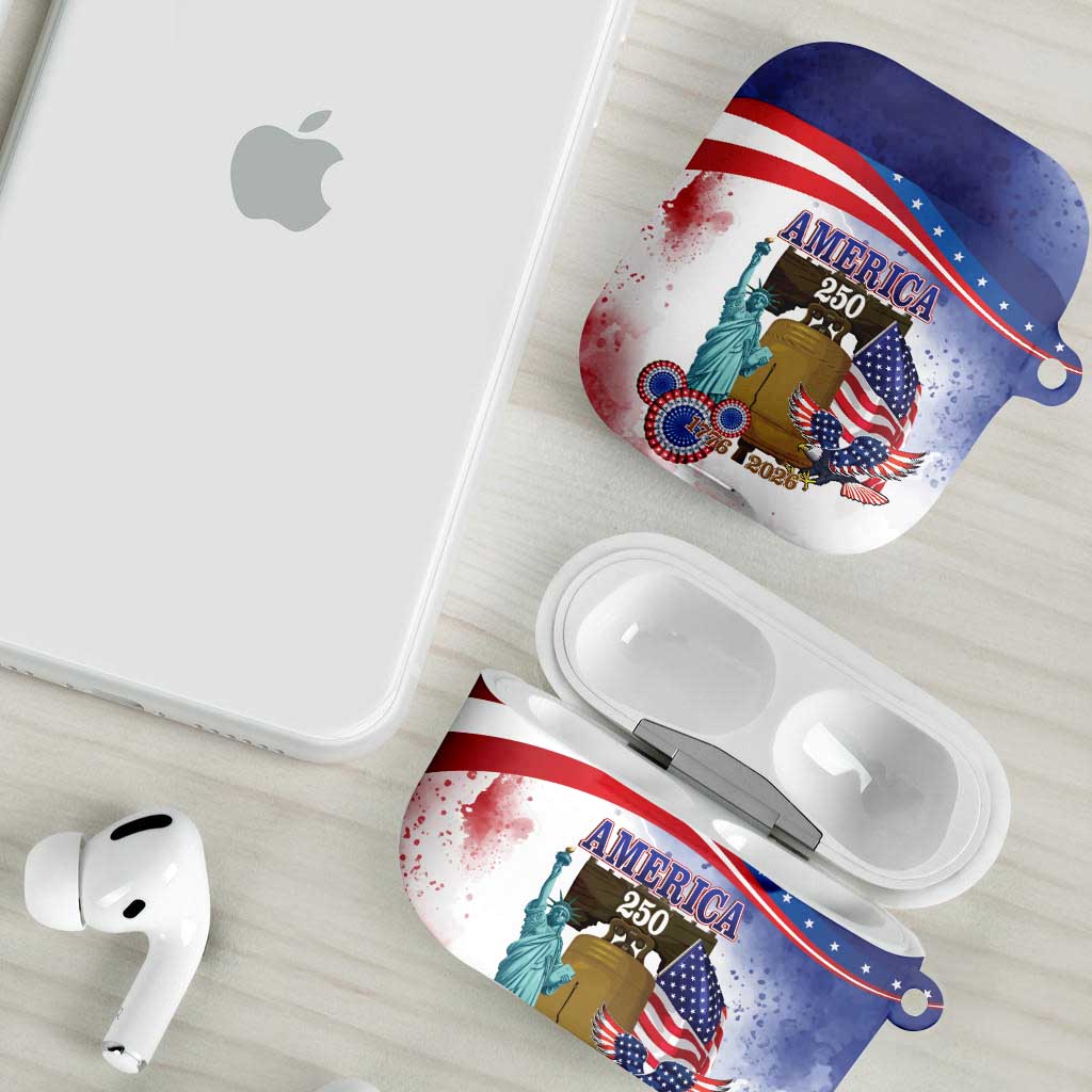 United States 4th Of July AirPods Case 250th Anniversary Liberty Bell - Wonder Print Shop