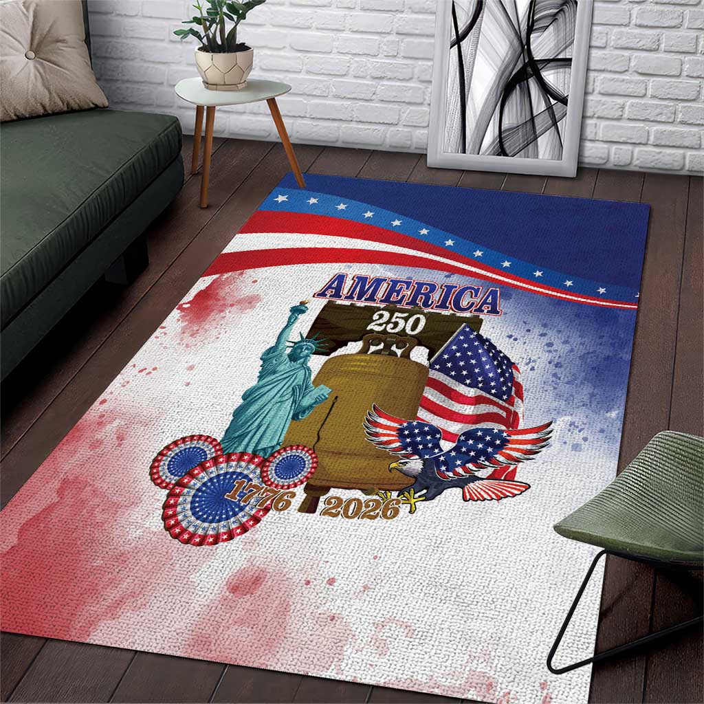 United States 4th Of July Area Rug 250th Anniversary Liberty Bell - Wonder Print Shop