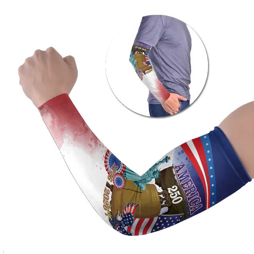 United States 4th Of July Arm Sleeves 250th Anniversary Liberty Bell - Wonder Print Shop