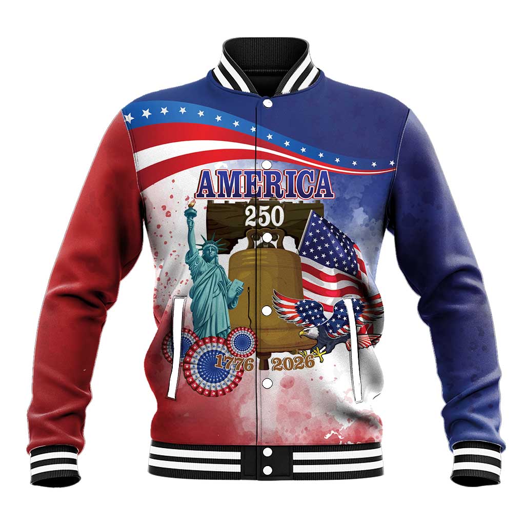 United States 4th Of July Baseball Jacket 250th Anniversary Liberty Bell - Wonder Print Shop
