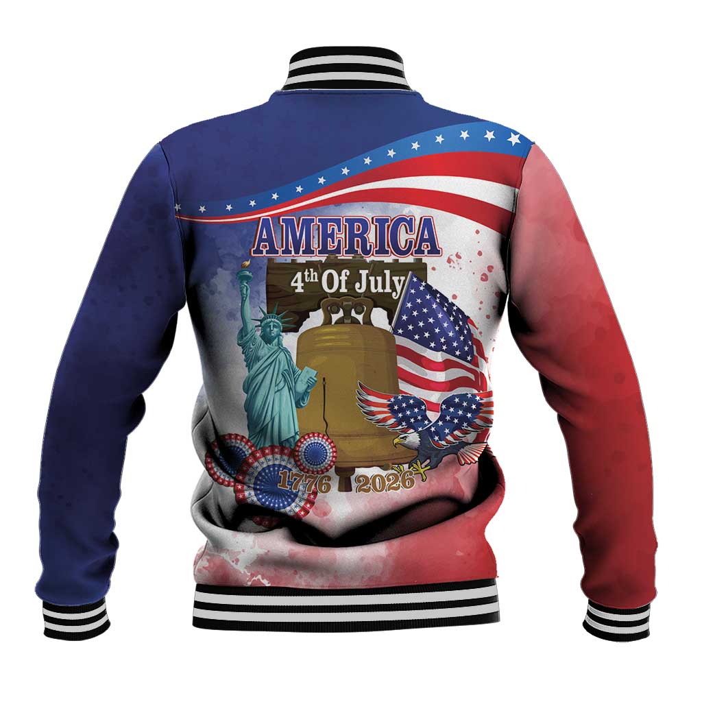 United States 4th Of July Baseball Jacket 250th Anniversary Liberty Bell - Wonder Print Shop